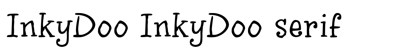 InkyDoo InkyDoo serif
